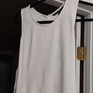 Armani Exchange Elegant White Backless Dress
